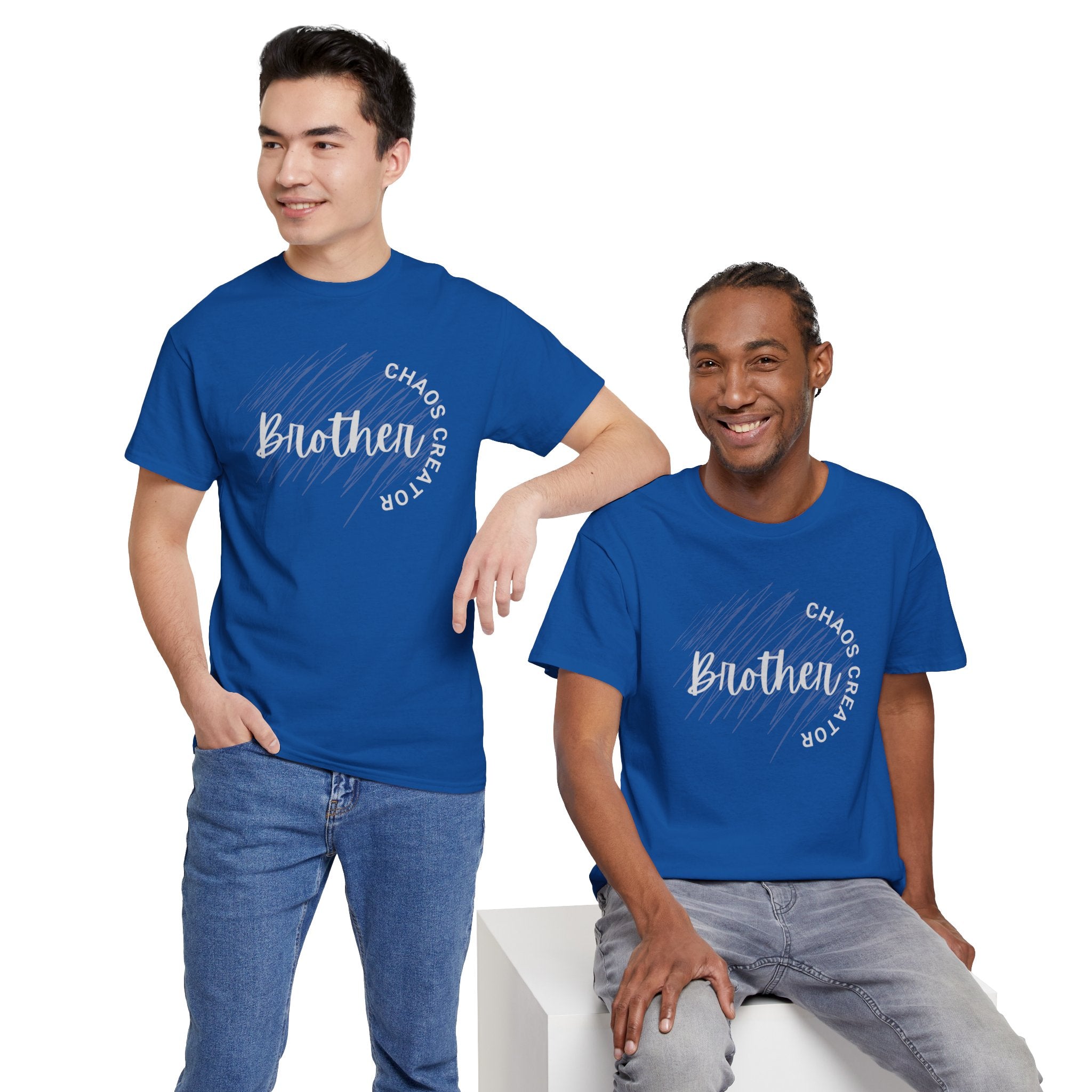 Brother Chaos Creator Graphic Tee — 'Brother' Script with 'Chaos Creator' Circle Design