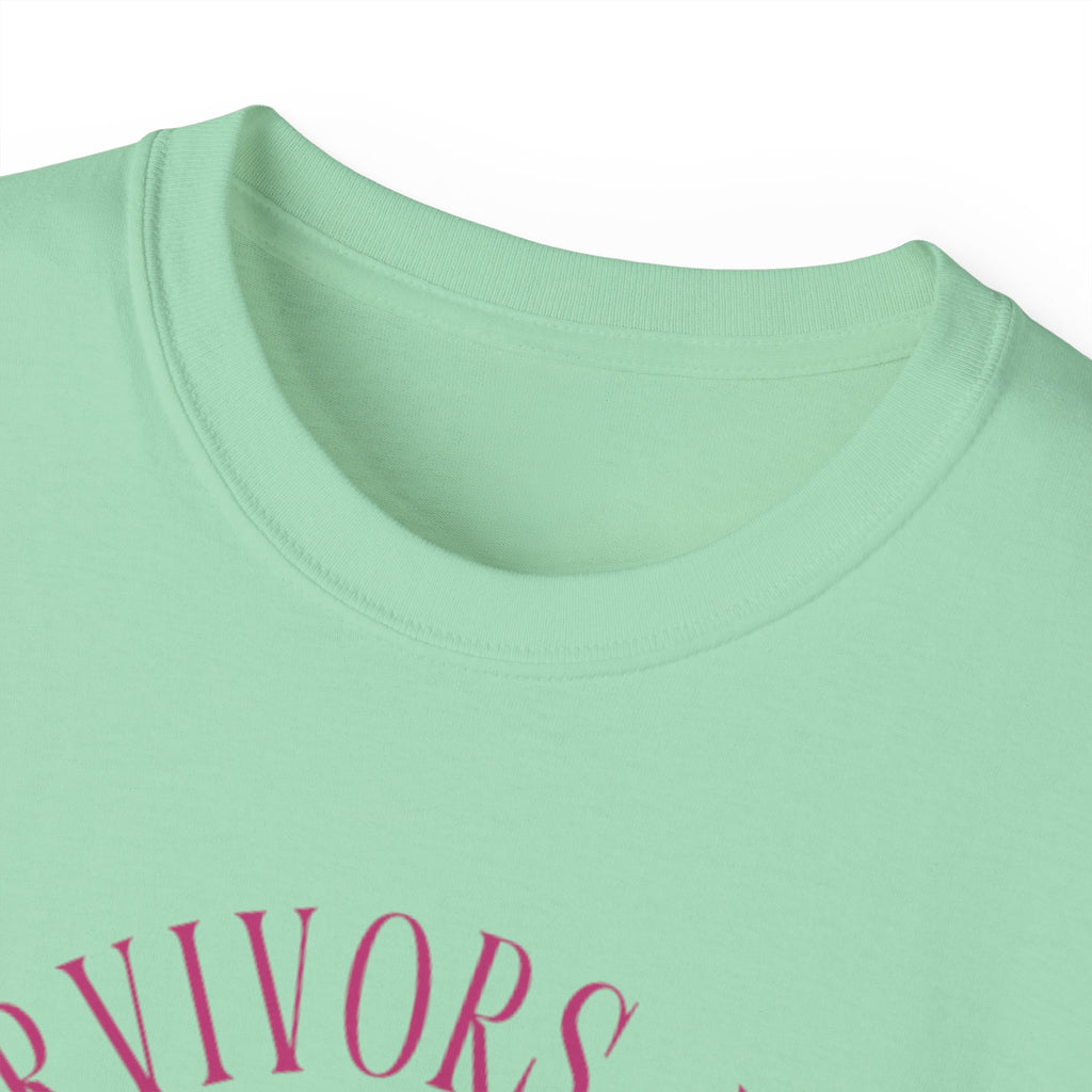 Breast Cancer Survivors Are Real T-Shirt — Pink Ribbon Boxing Gloves Tee