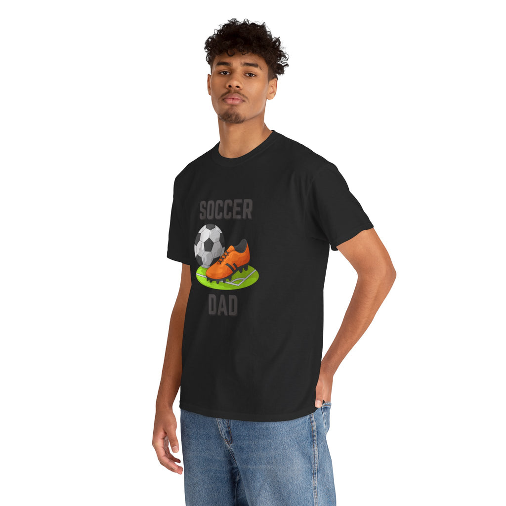 Soccer Dad T-Shirt – Graphic Soccer Ball & Cleat Tee, Father’s Day Gift