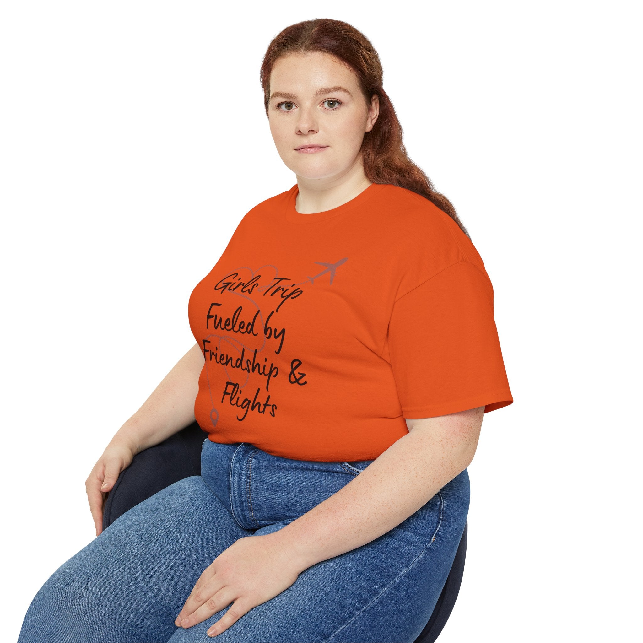 Girls Trip Tee — "Girls Trip Fueled by Friendship & Flights" Travel Shirt