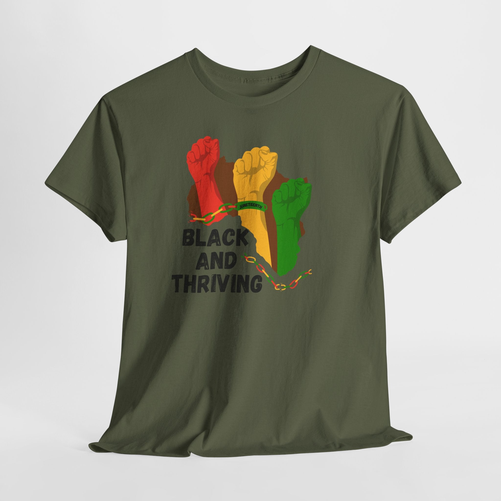 Juneteenth 'Black and Thriving, No Apologies' Tee