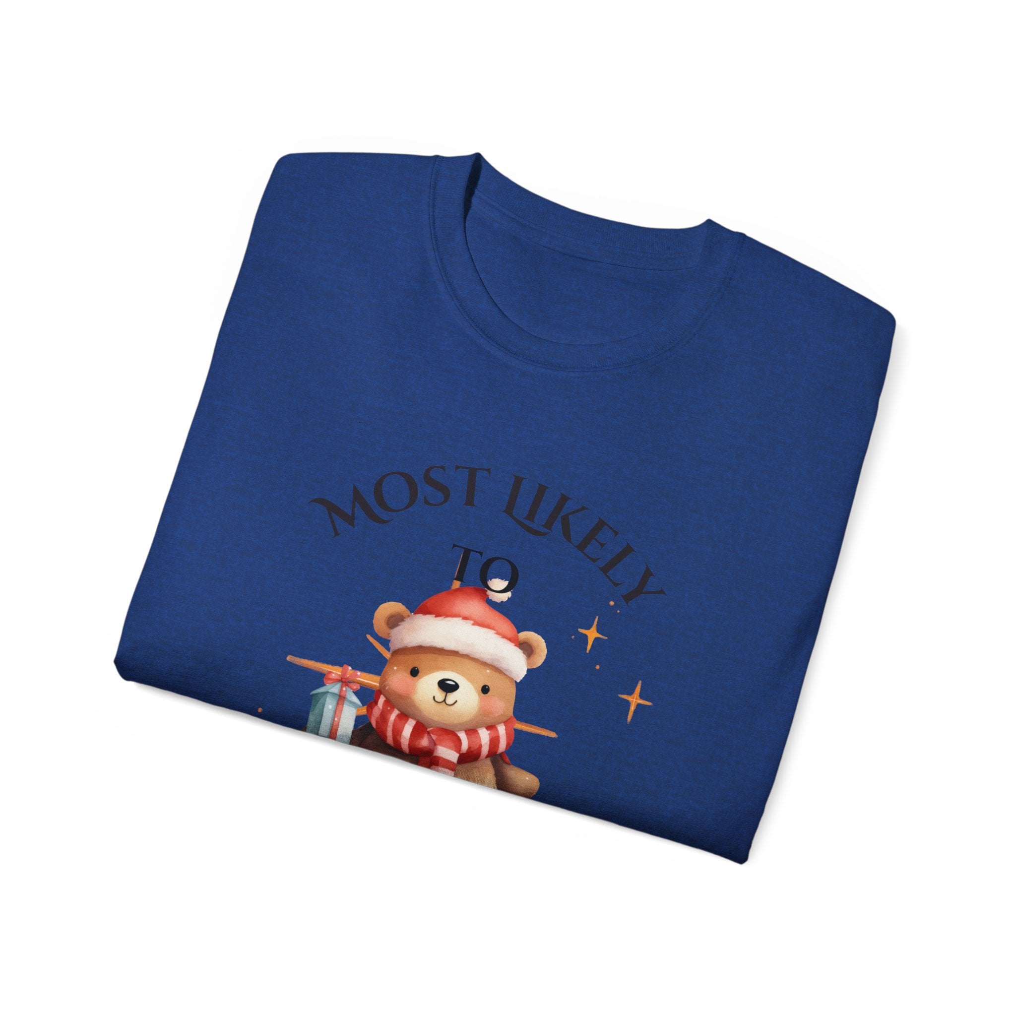 Most Likely To Forget the Rules Secret Santa Tee, Cute Holiday T-Shirt, Christmas Gift, Unisex Cotton Shirt, Fun Party Wear