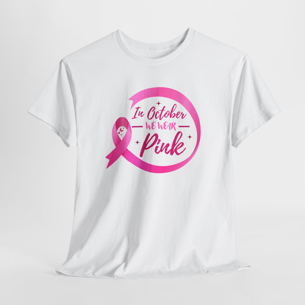 Breast Cancer Awareness Tee — "In October We Wear Pink"