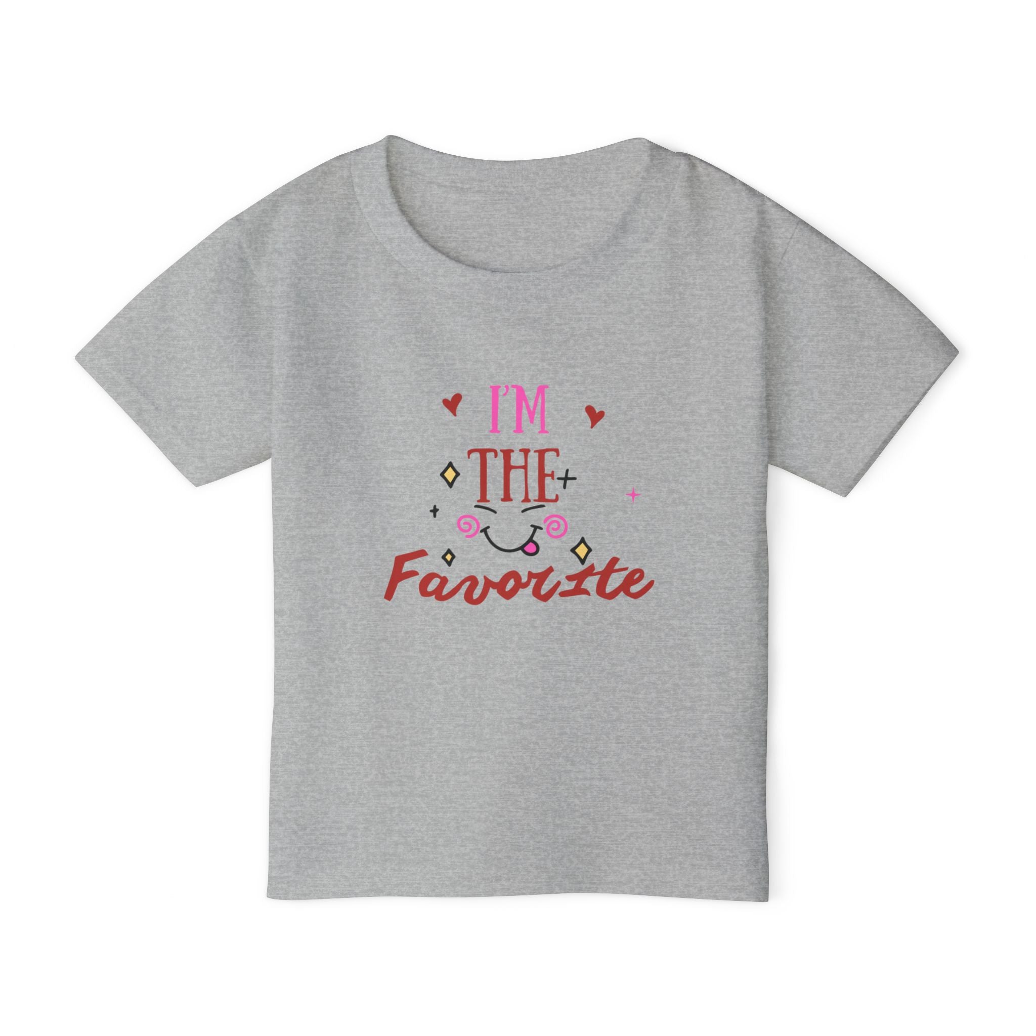 I’m The Favorite Toddler T-Shirt — Cute Heart & Script Baby Tee