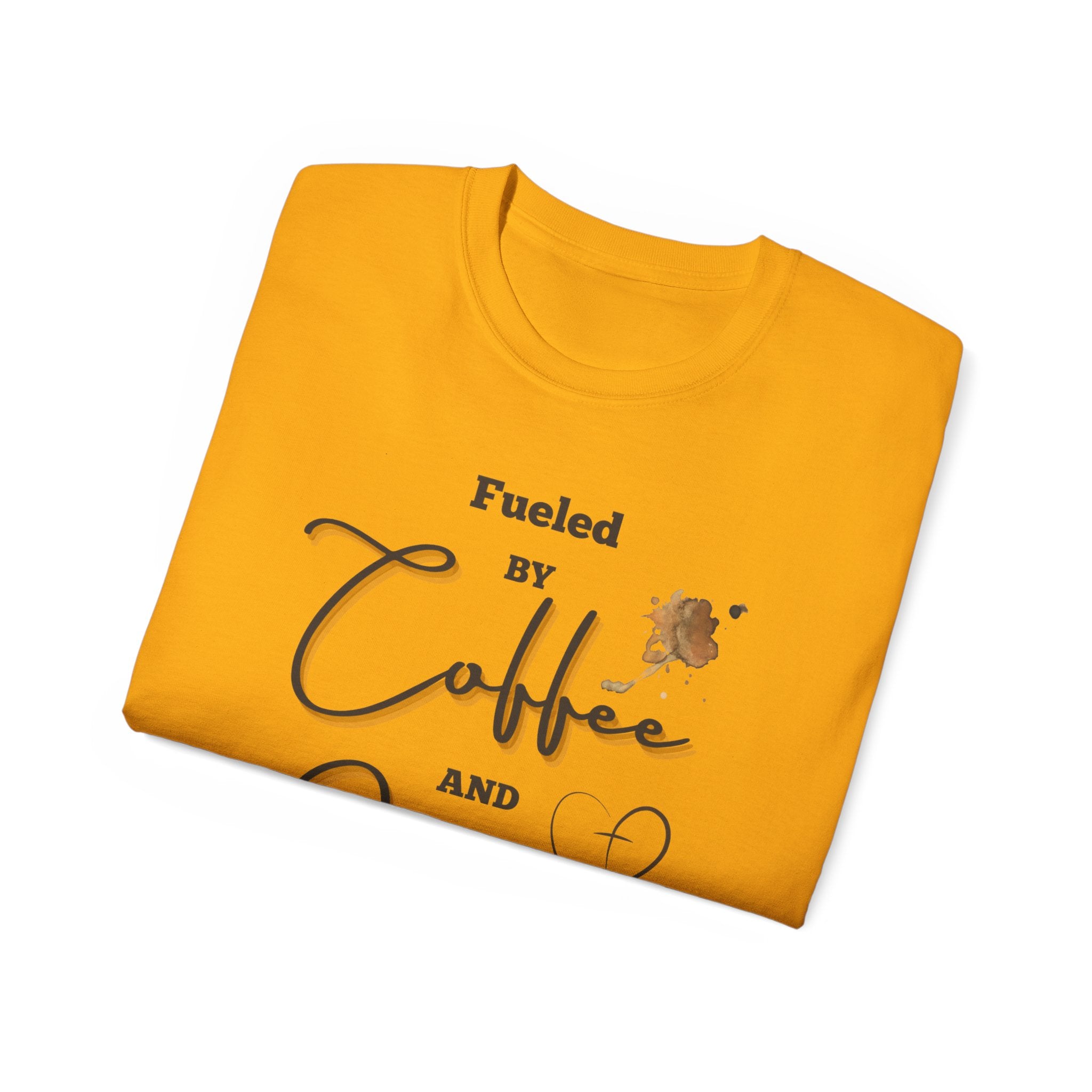 Coffee and Jesus T‑Shirt — "Fueled by Coffee and Jesus" Faith Graphic Tee