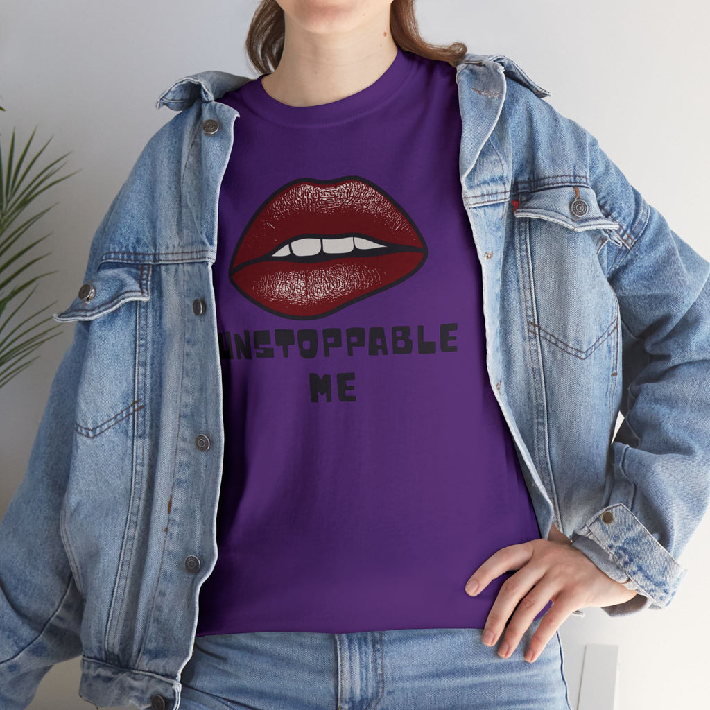 Unstoppable Me Lip Graphic Tee – Bold Red Lips Inspirational Women’s T-Shirt