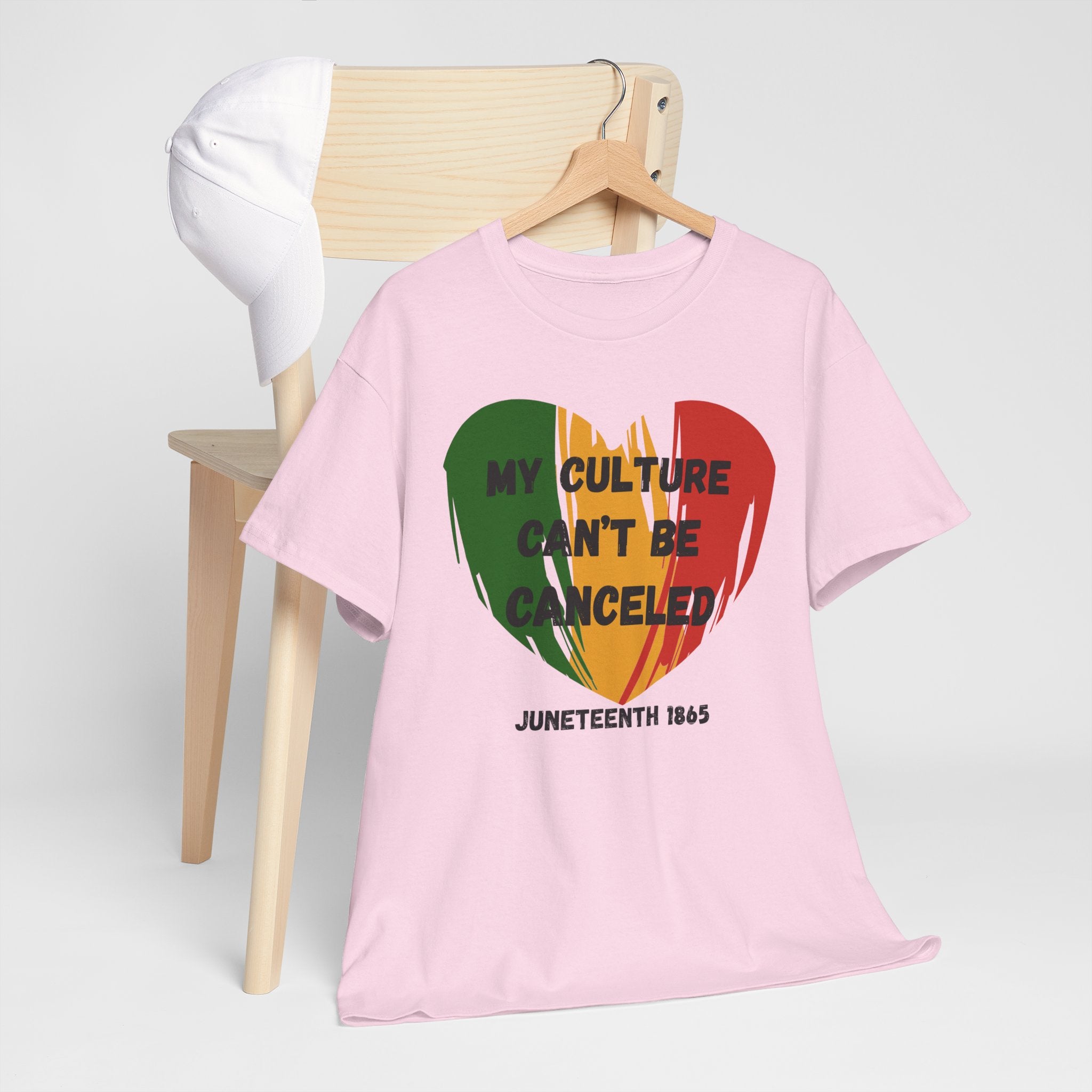 T-Shirt — "My Culture Can't Be Canceled" Juneteenth Heart Tee