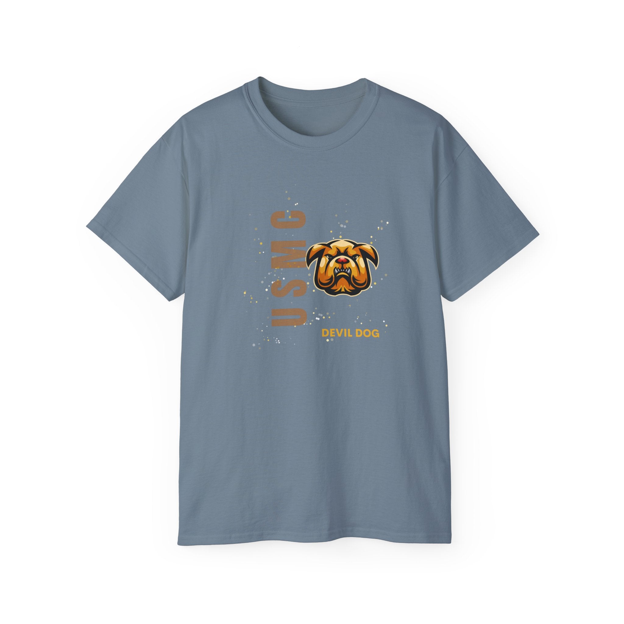 USMC Jarhead Bulldog T‑Shirt — Marine Corps Vertical Logo Tee