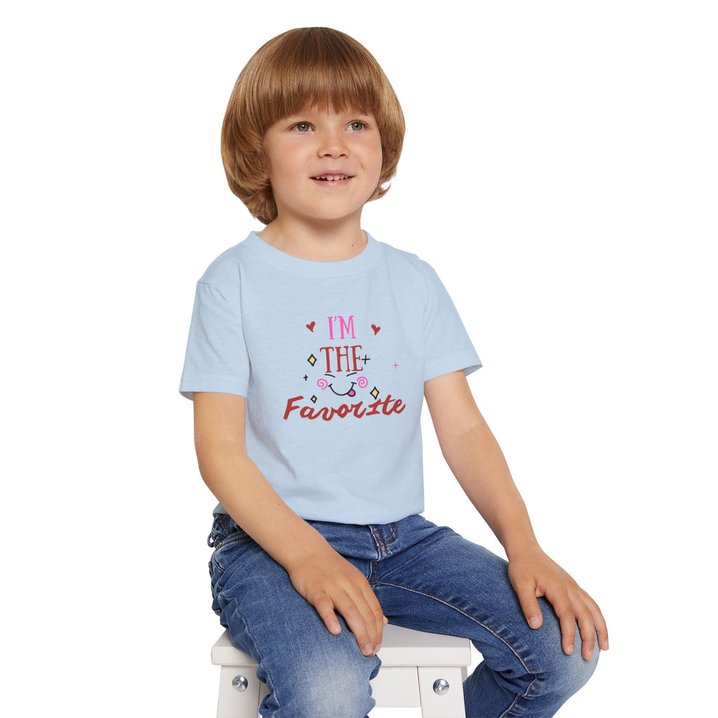 I’m The Favorite Toddler T-Shirt — Cute Heart & Script Baby Tee