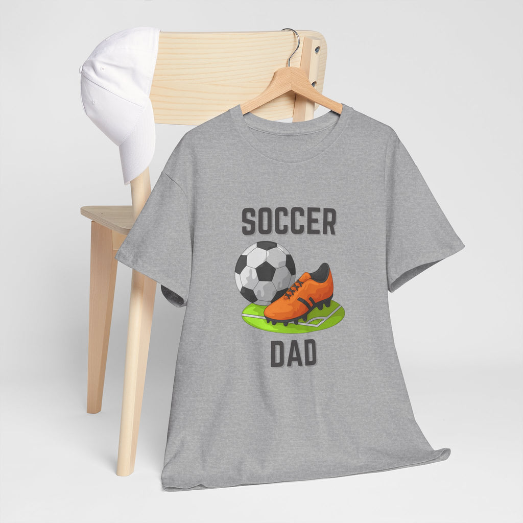 Soccer Dad T-Shirt – Graphic Soccer Ball & Cleat Tee, Father’s Day Gift