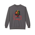 I Woke Up Powerful Crewneck Sweatshirt — Empowering Minimalist Line Art
