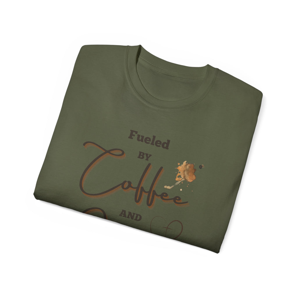 Coffee and Jesus T‑Shirt — "Fueled by Coffee and Jesus" Faith Graphic Tee