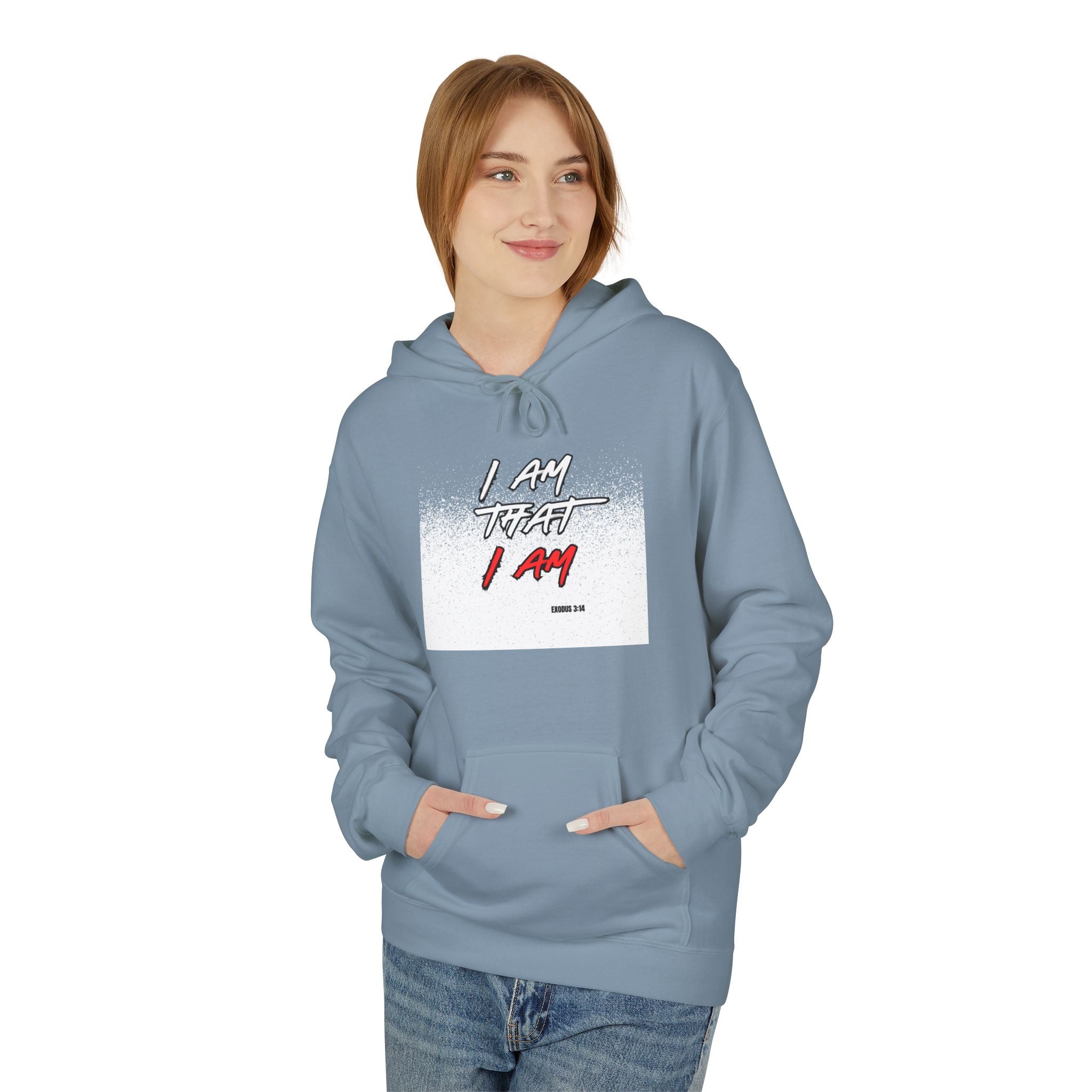 Hoodie — 'Lazy Today, Lady Tomorrow' Minimal Script Hoodie (White)