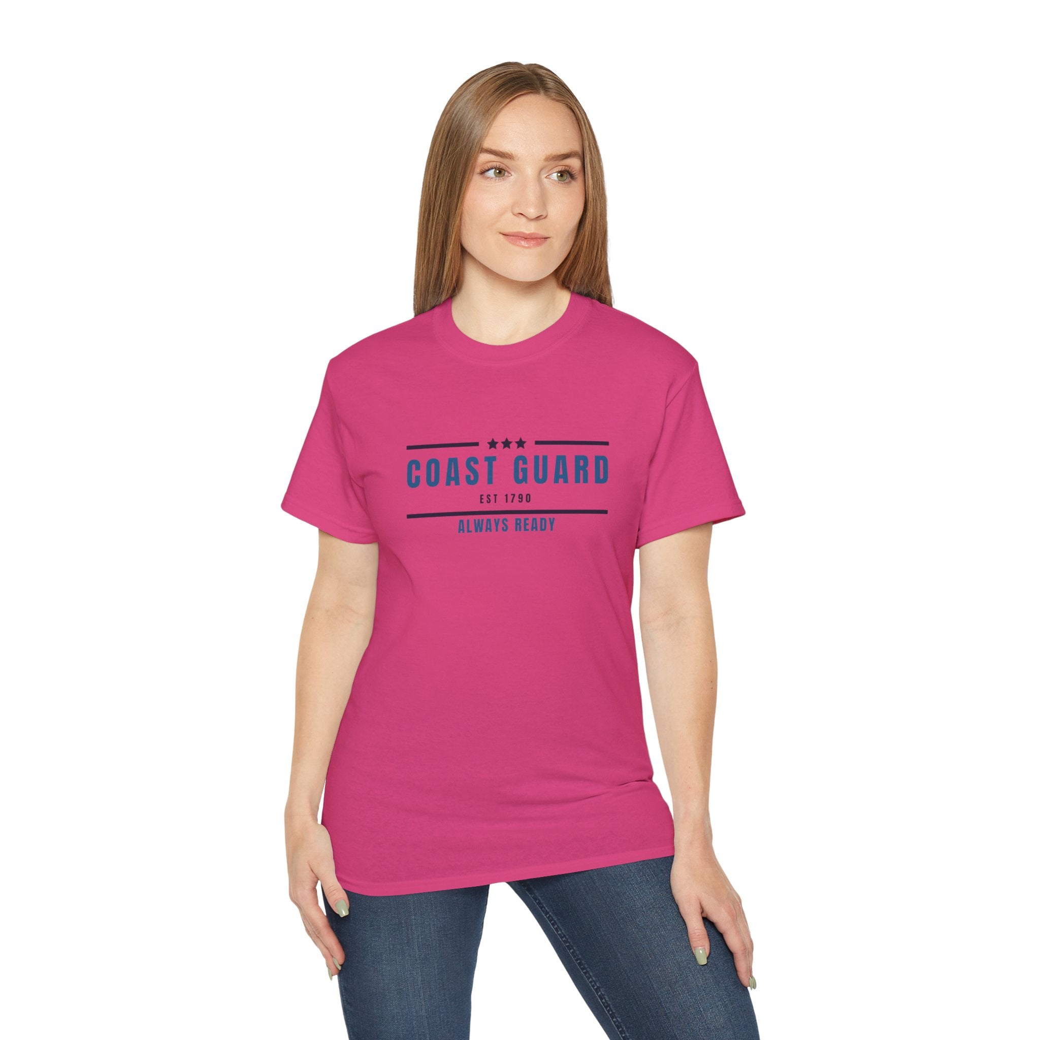 Coast Guard "Always Ready" Tee — Patriotic Military Crew Shirt