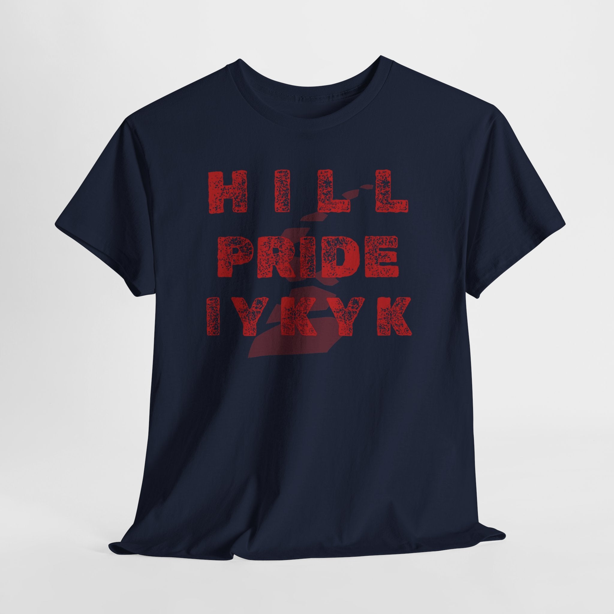 Hill Pride Cobblestone Road Graphic Tee — Red Brick Path Text Design