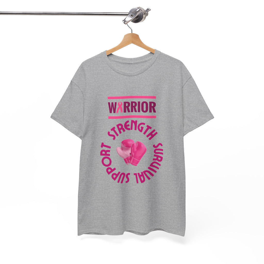 Breast Cancer Warrior T-Shirt — Strength, Support, Survival Pink Gloves Design