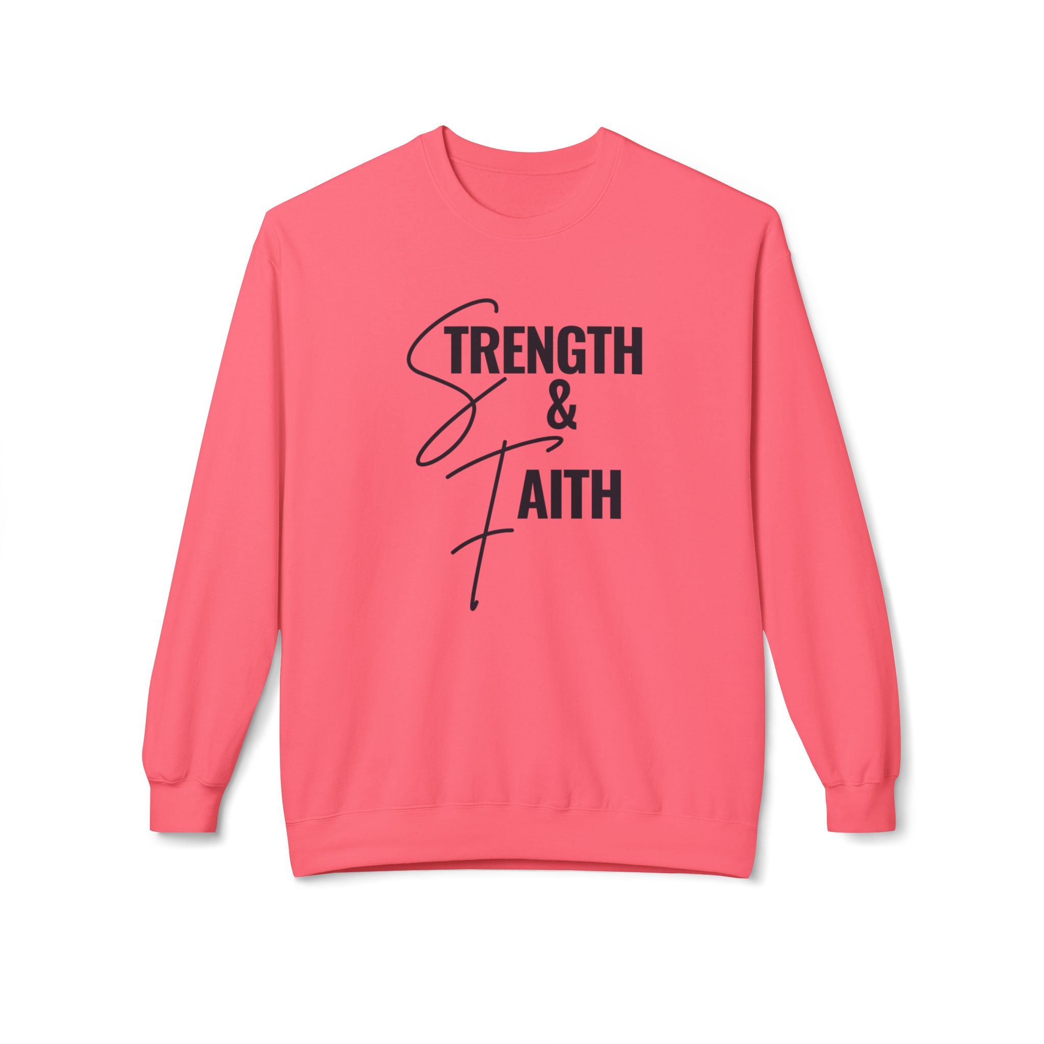 "Strength" Crewneck Sweatshirt — Minimal Inspirational Pullover