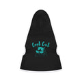 Pet Hoodie - "Cool Cat" Graphic Hooded Dog & Cat Sweatshirt for Small Pets