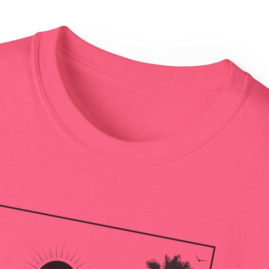 Vacation Loading T‑Shirt — Retro Palm & Sunset Graphic Tee