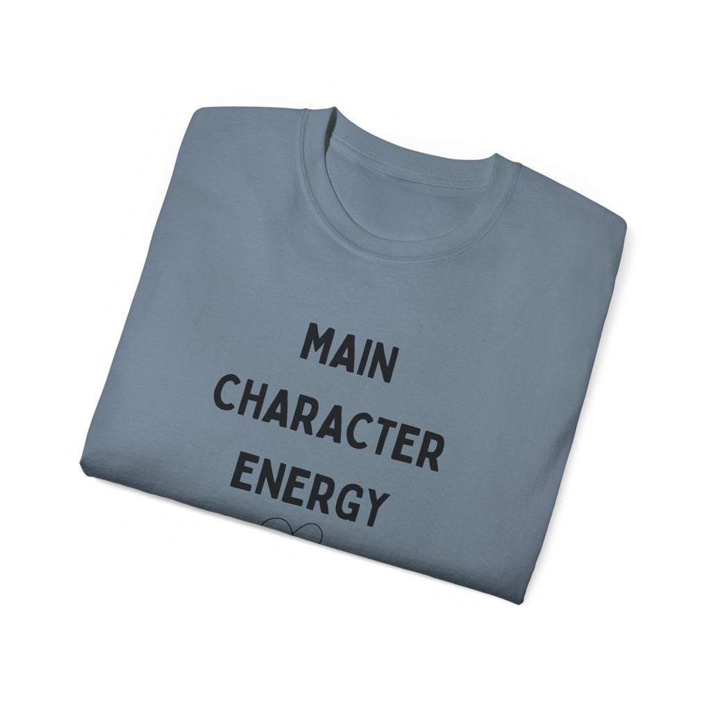 Main Character Energy Tee — "Match Me" Graphic Cotton Shirt