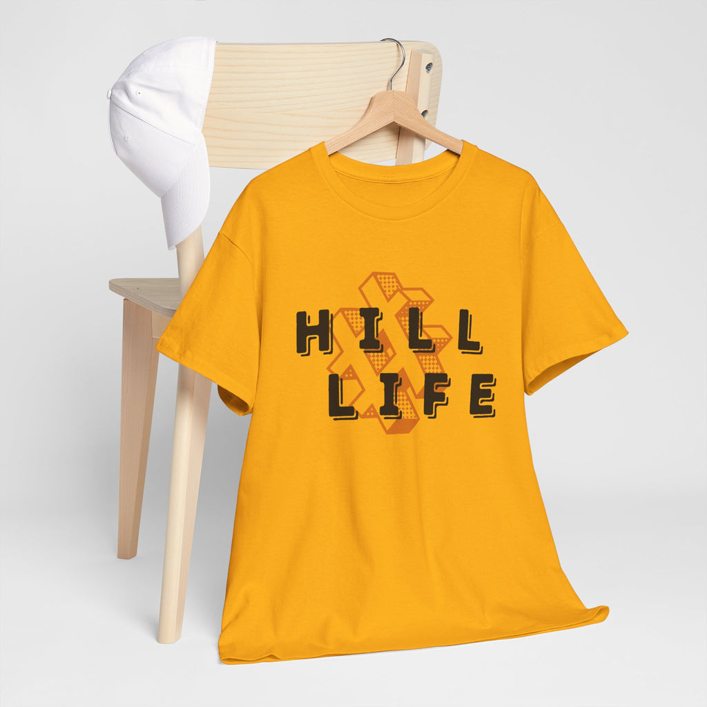 Hill Life T‑Shirt — Retro Geo Cross Graphic Tee