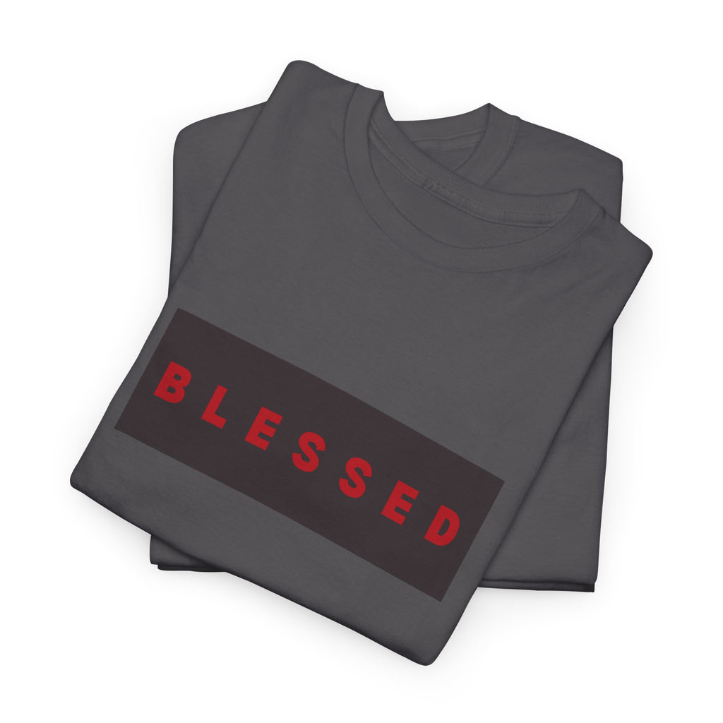Blessed Box Logo T-Shirt — Minimal Christian Faith Tee