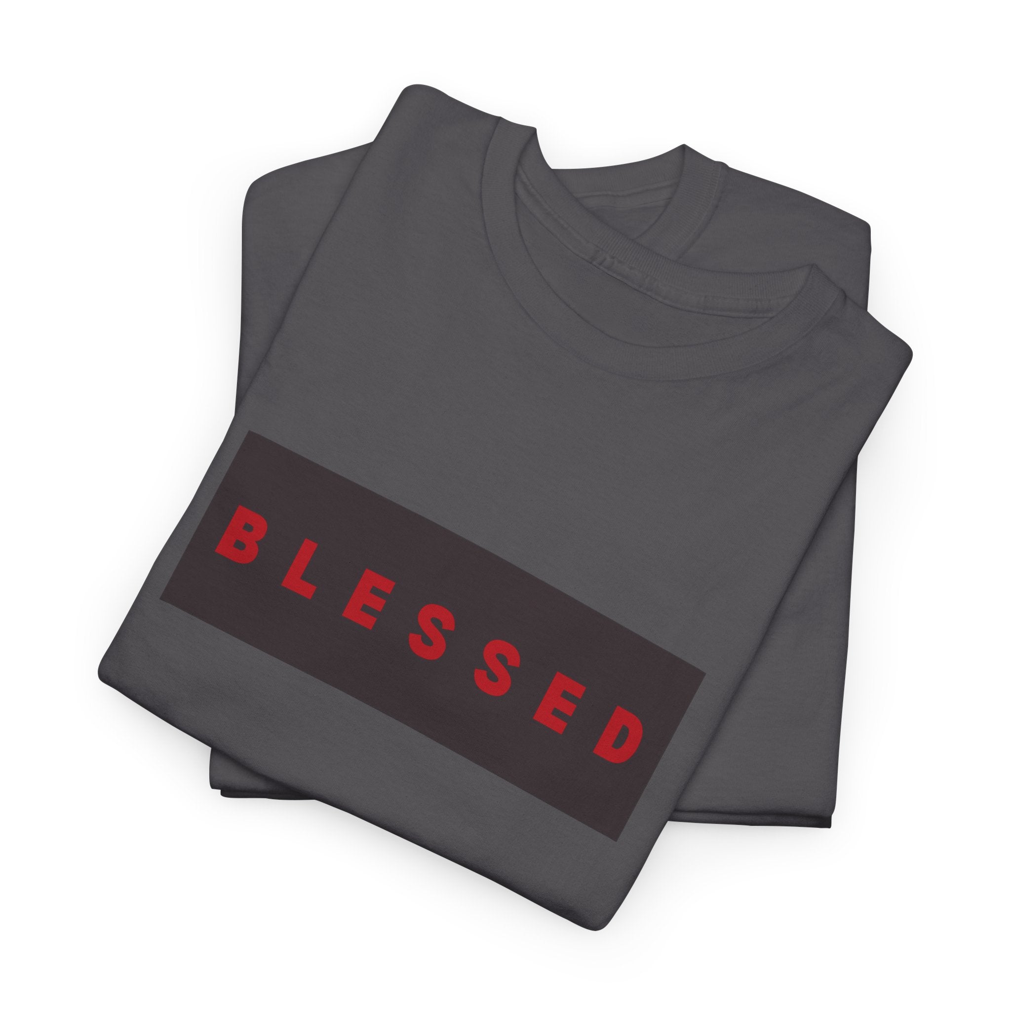 Blessed Box Logo T-Shirt — Minimal Christian Faith Tee