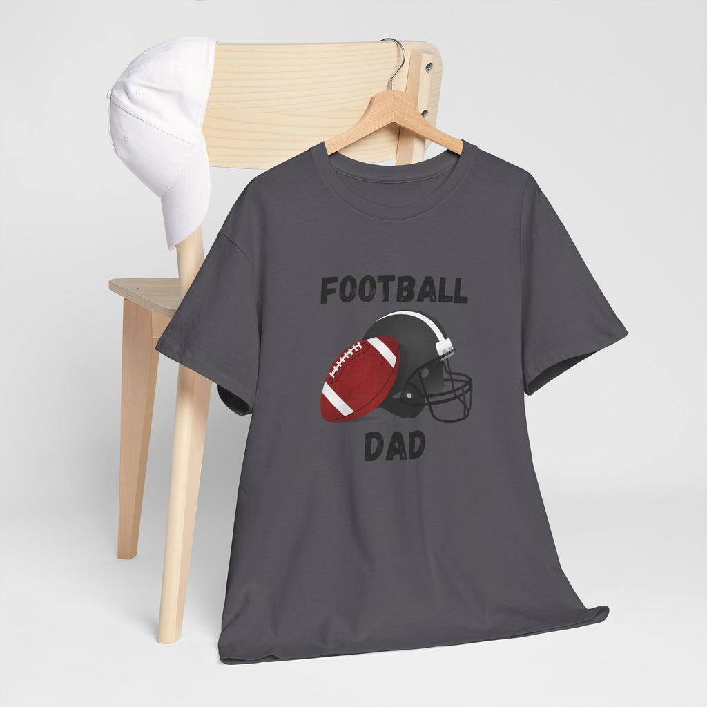 Football Dad T-Shirt — Classic Football & Helmet Tee for Proud Dads