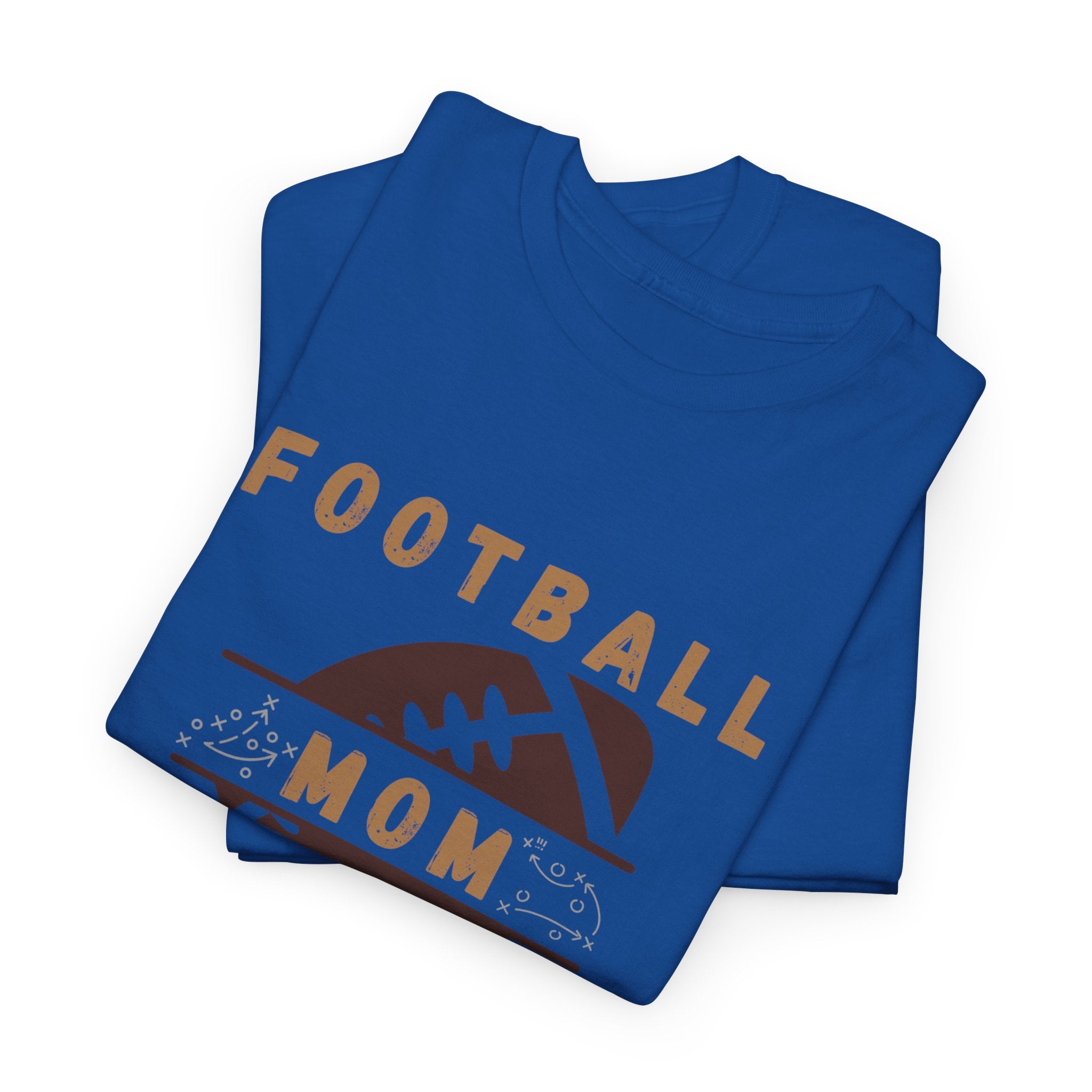 Football Mom T-Shirt — Retro Brown Football Design