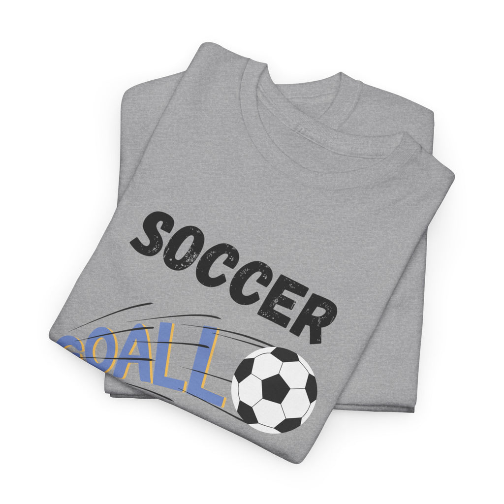 Soccer Mom T‑Shirt — 'Soccer Goal!' Graphic Tee with Soccer Ball