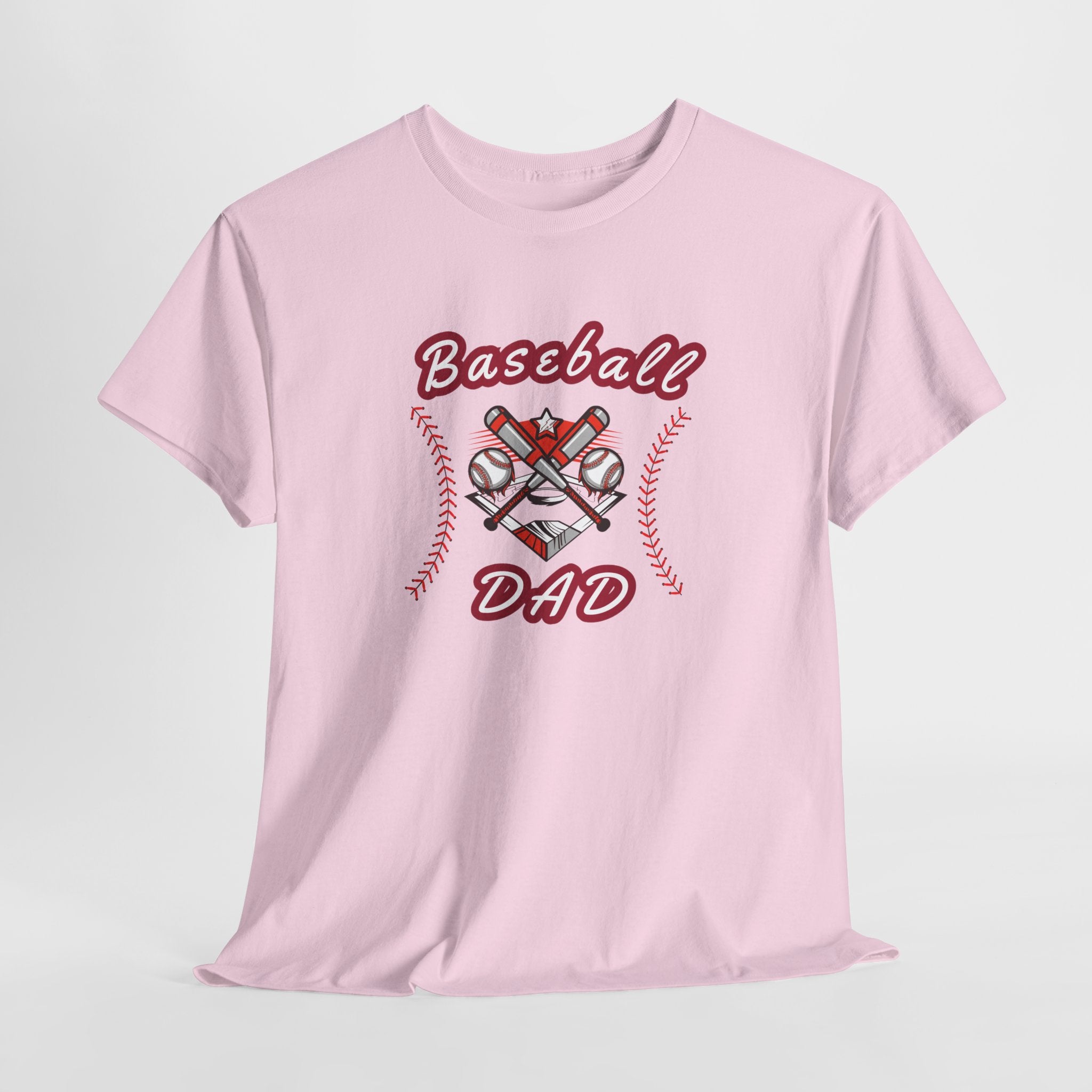 Baseball Dad T-Shirt – Vintage Crossed Bats & Glove Tee for Sports Fans, Father's Day Gift