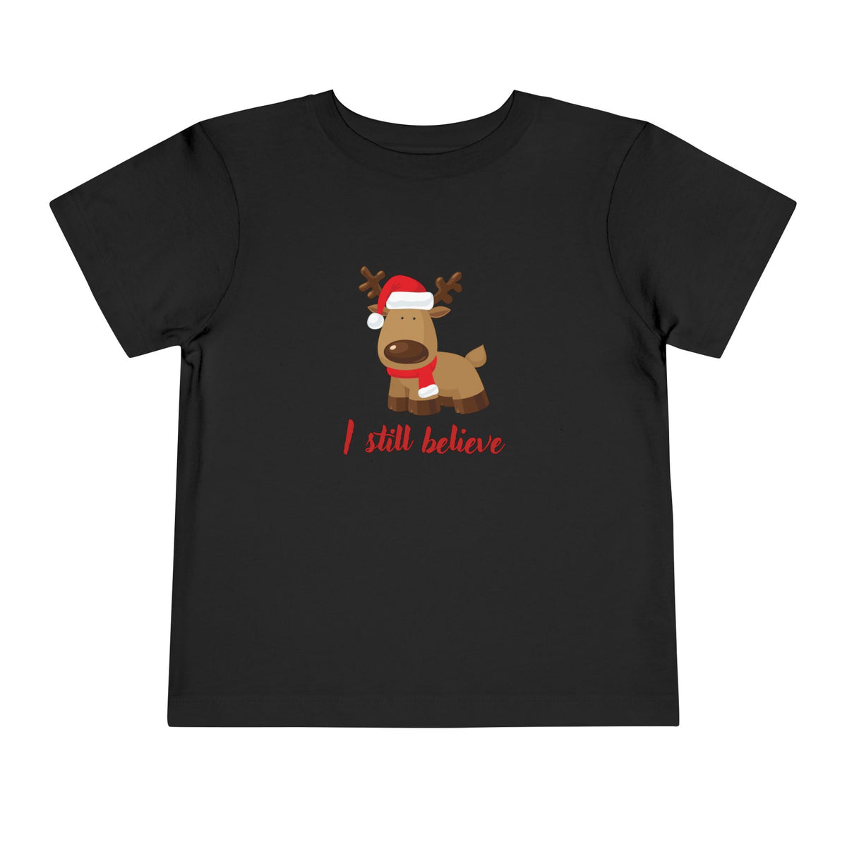 Toddler “I Still Believe” Reindeer Christmas Tee