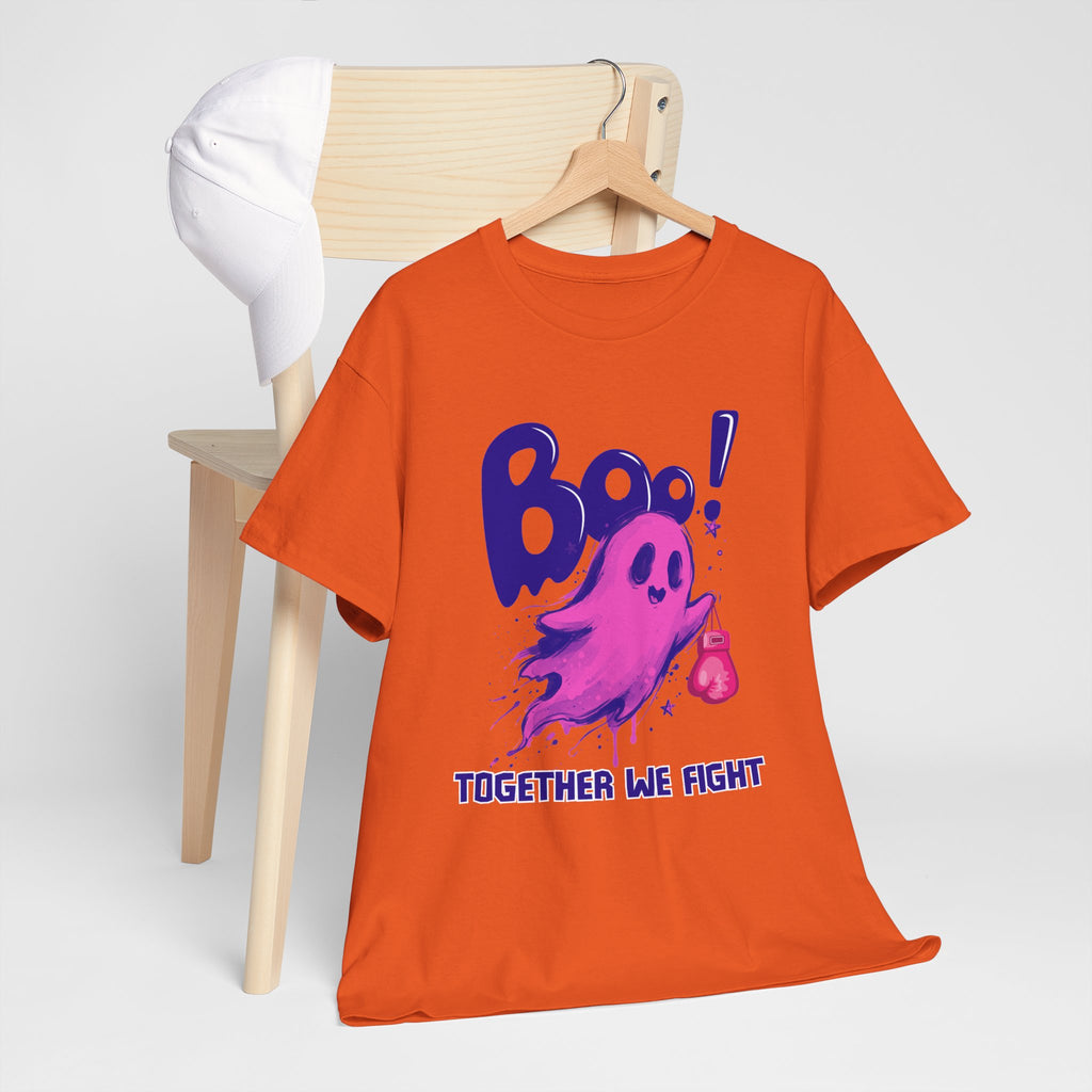 Boo! Together We Fight Tee — Pink Ghost Breast Cancer Awareness T-Shirt