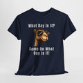 T-Shirt — Funny Camel "What Day Is It? Come On What Day Is It!" Graphic Tee
