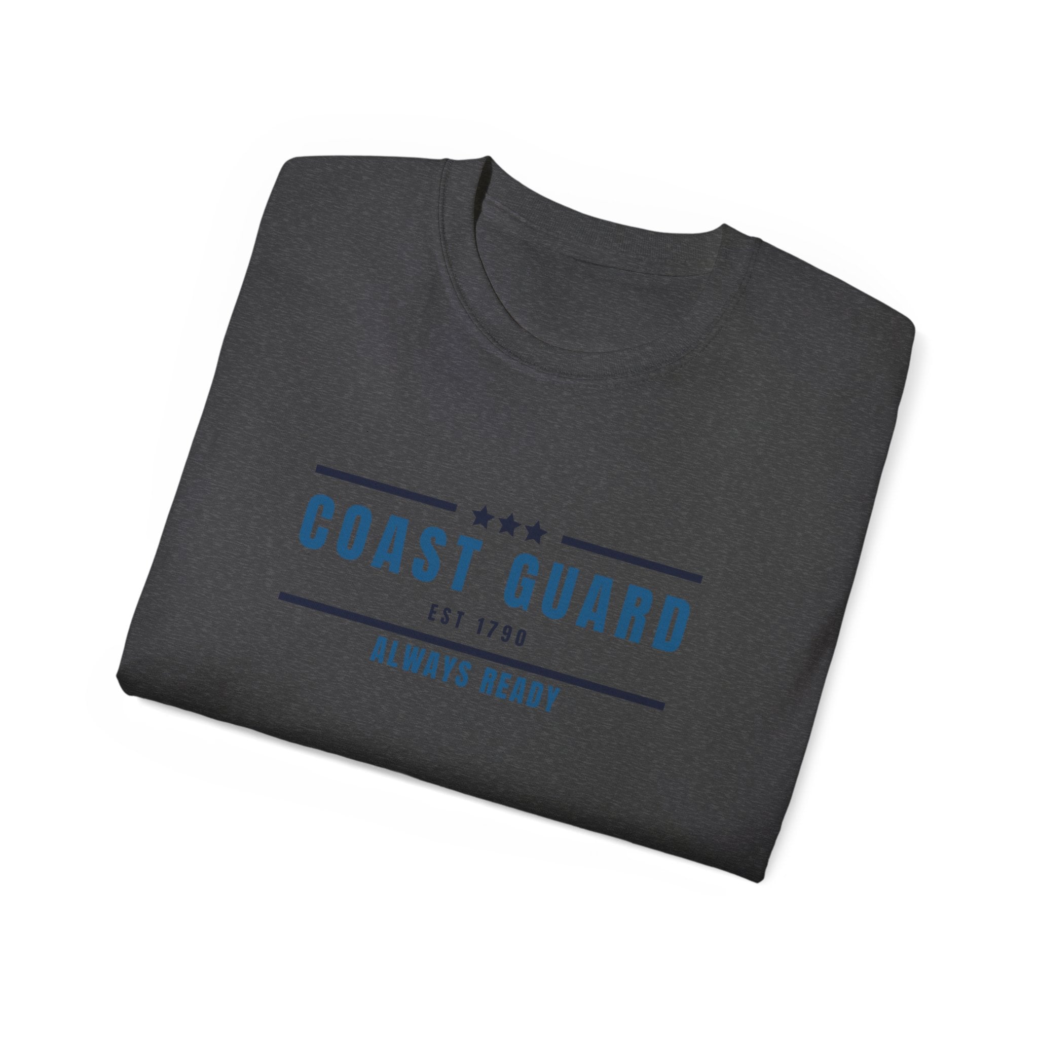 Coast Guard "Always Ready" Tee — Patriotic Military Crew Shirt