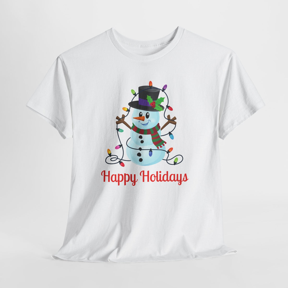 Happy Holidays Snowman Christmas T-Shirt