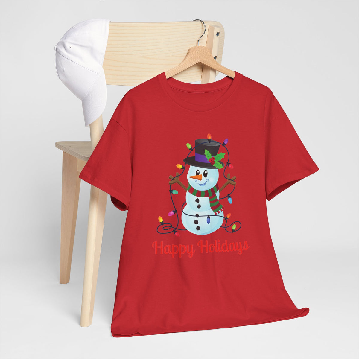 Happy Holidays Snowman Christmas T-Shirt