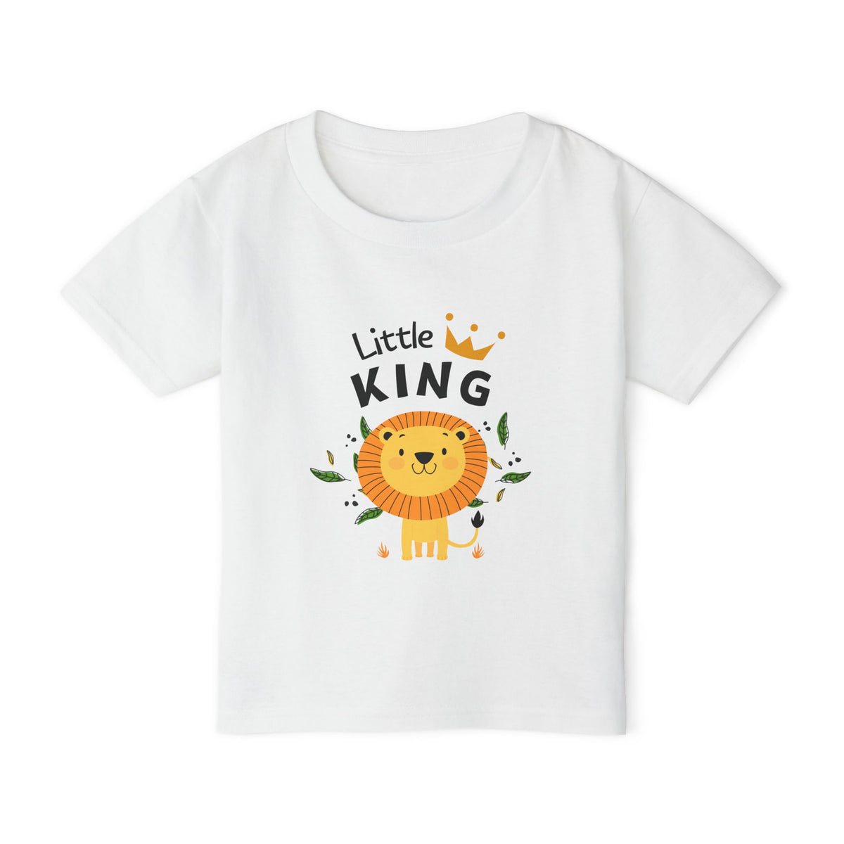 Little King Toddler T-Shirt — Cute Lion Crown Tee for Baby Boy & Girl