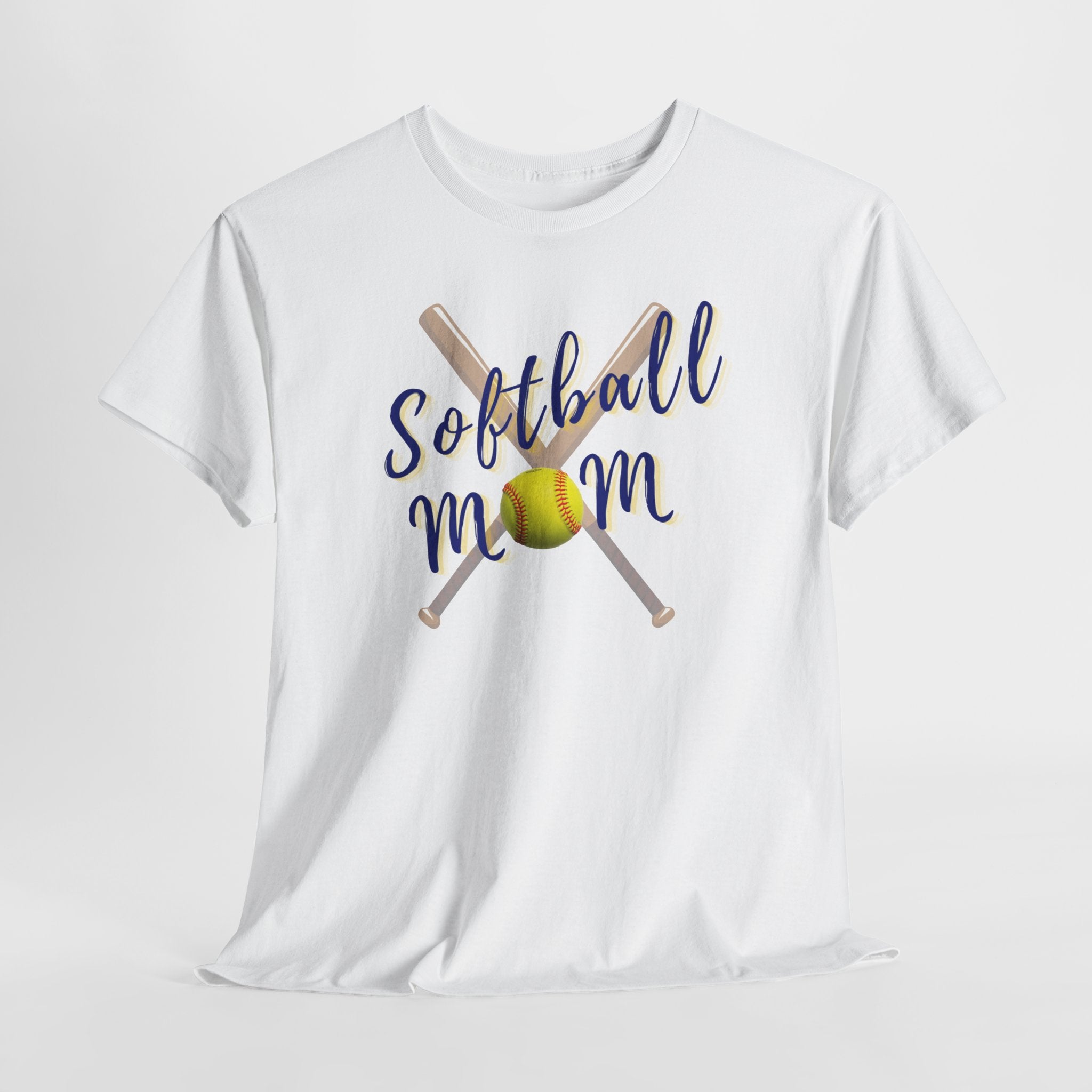 Softball Mom T-Shirt — Bat & Ball Graphic Tee