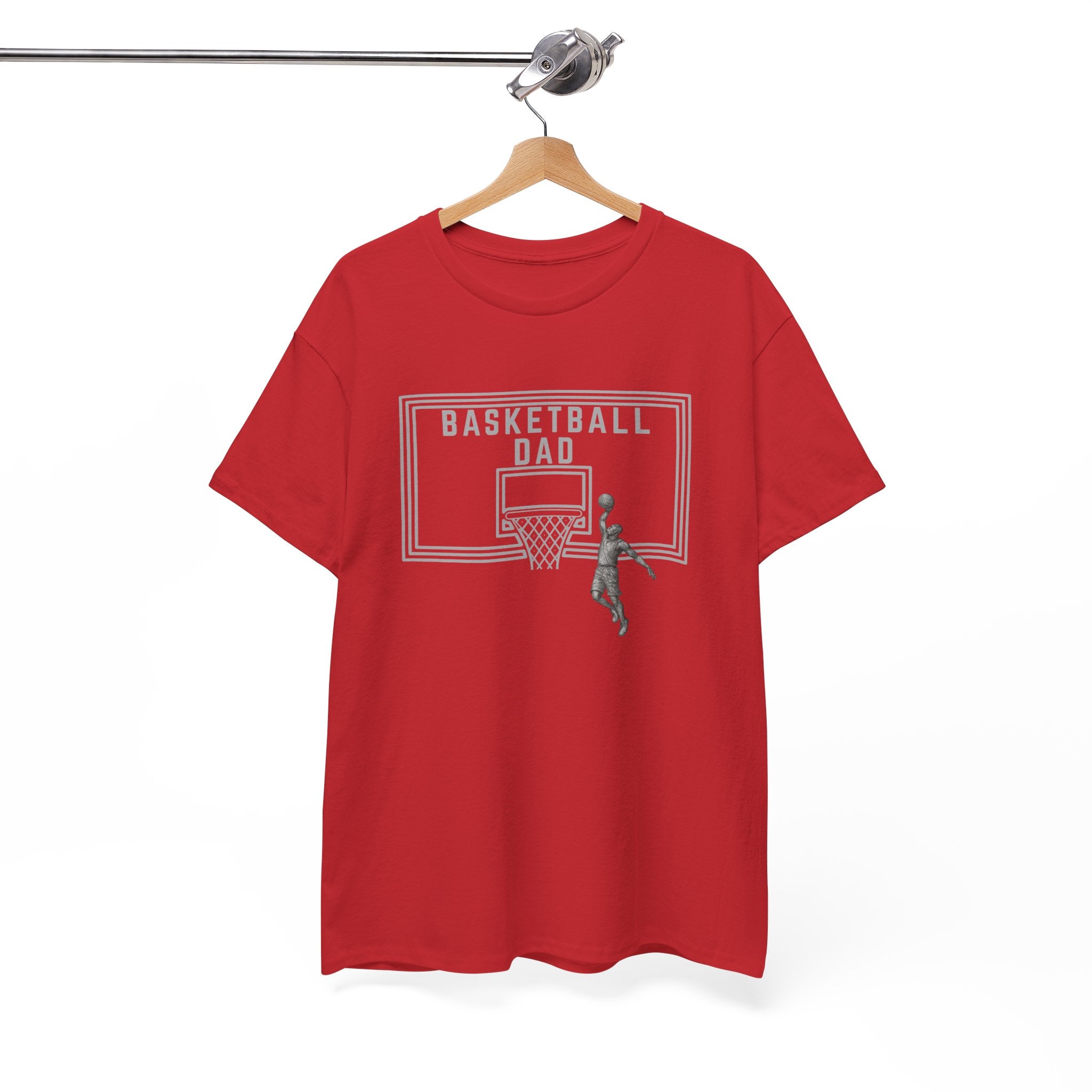Basketball Dad T-Shirt — Basketball Hoop Graphic Tee for Proud Fathers