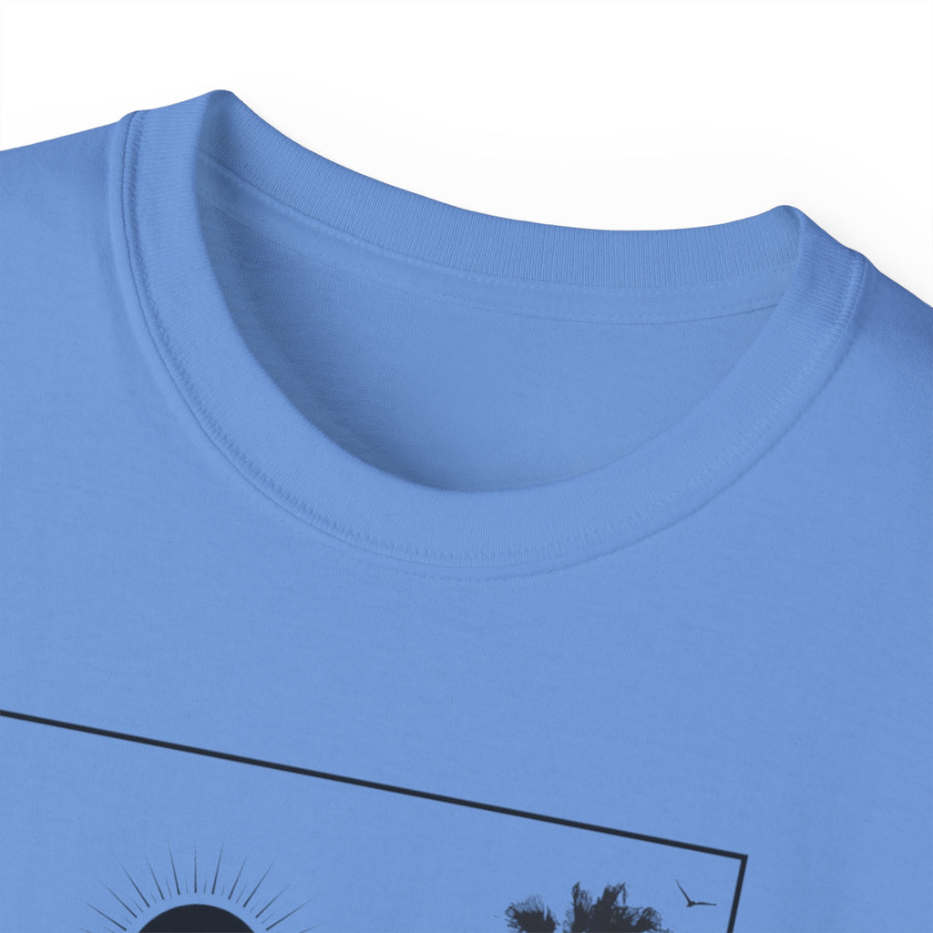 Vacation Loading T‑Shirt — Retro Palm & Sunset Graphic Tee