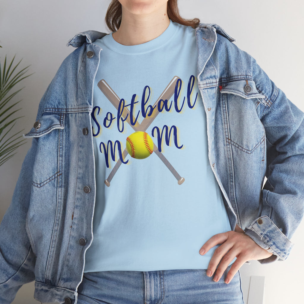 Softball Mom T-Shirt — Bat & Ball Graphic Tee