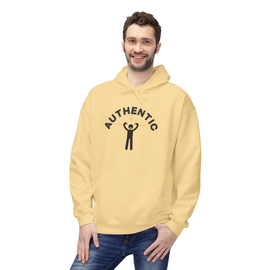 Authentic you Hoodie — 'Authentic' Graphic Pullover