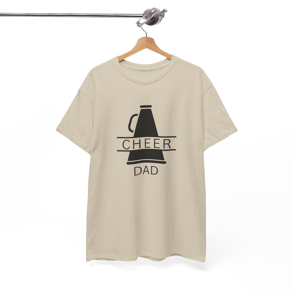 Cheer Dad T-Shirt – Megaphone Graphic Tee for Proud Cheerleading Fathers