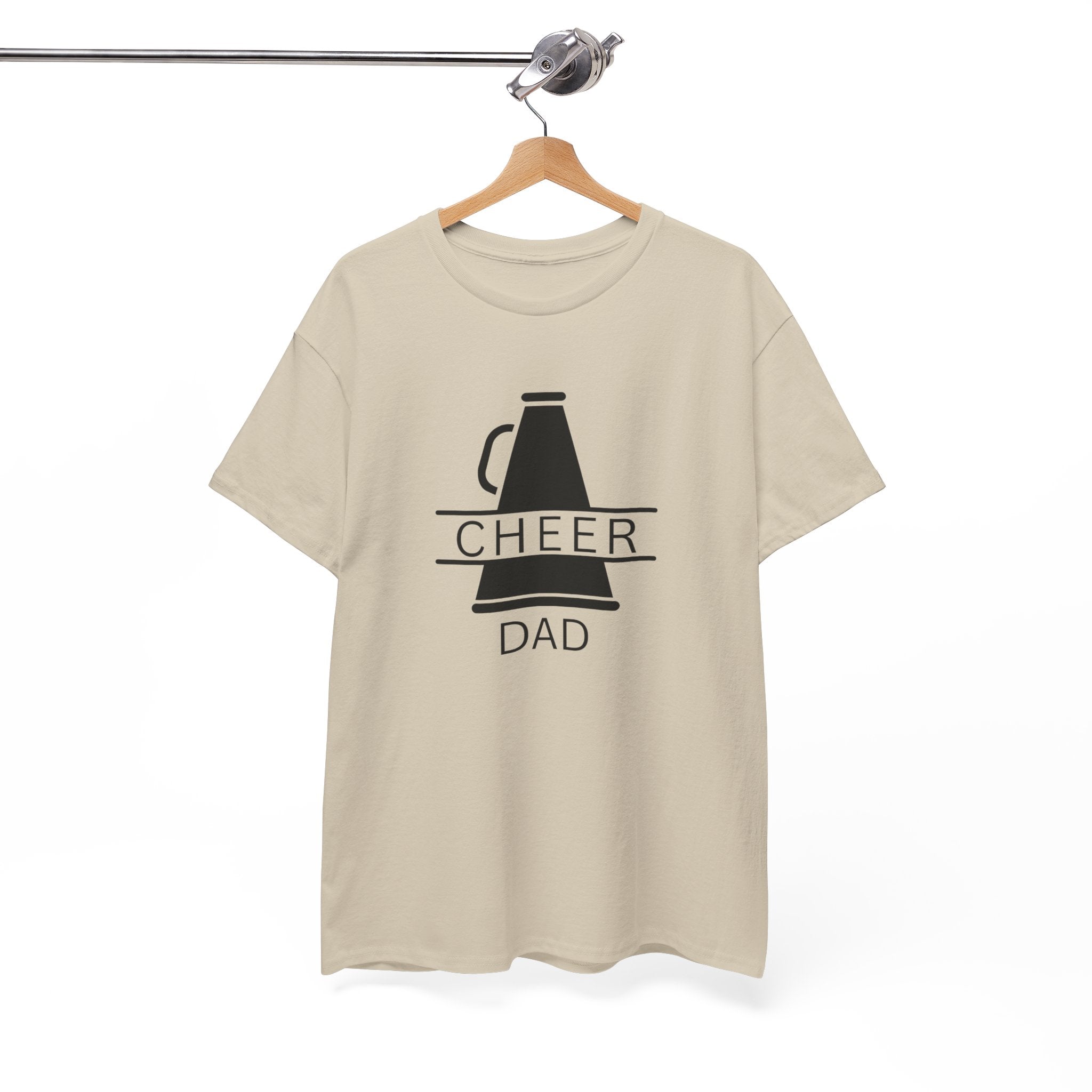 Cheer Dad T-Shirt – Megaphone Graphic Tee for Proud Cheerleading Fathers