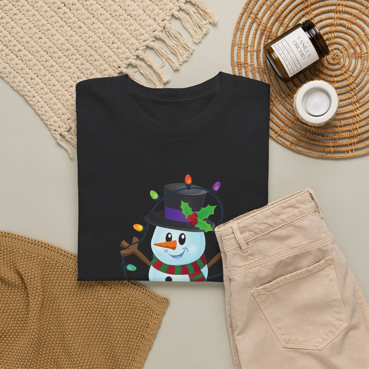 Happy Holidays Snowman Christmas T-Shirt