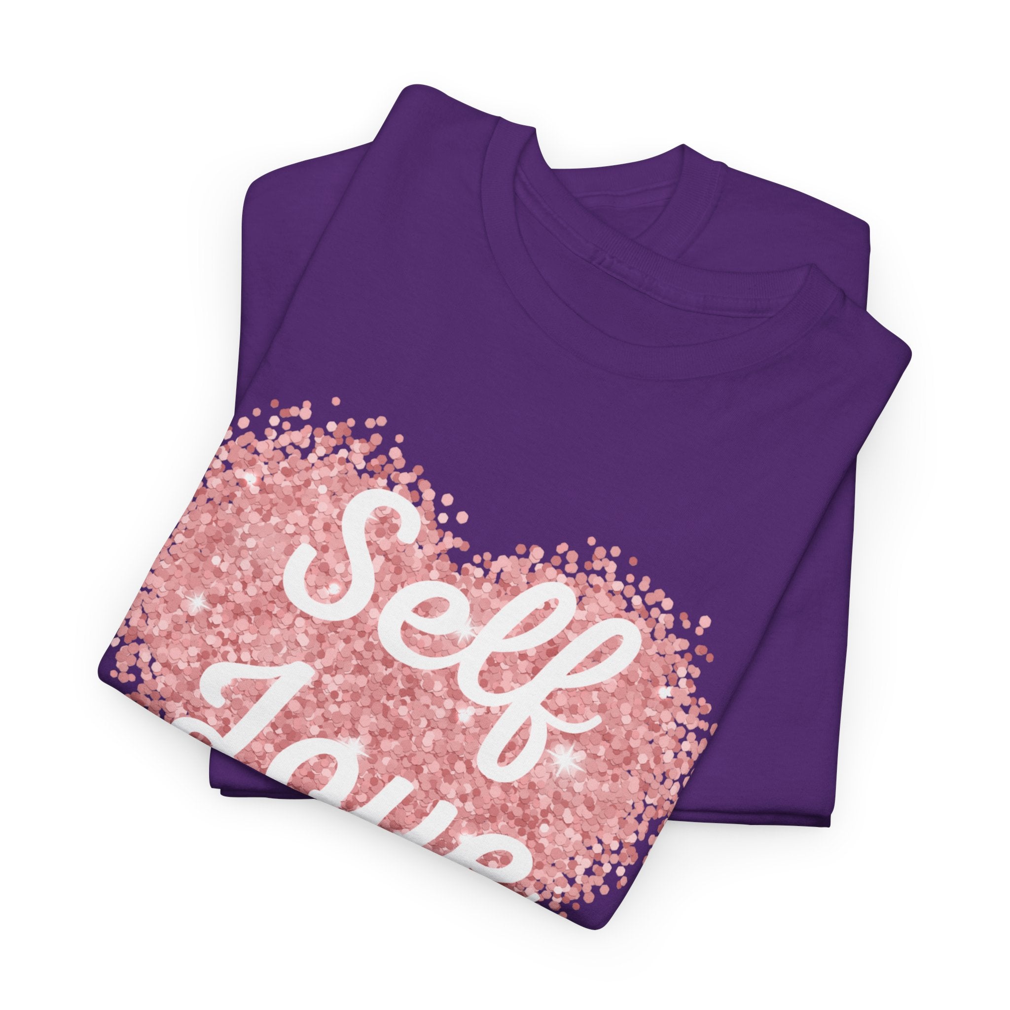 Self Love Tee — Pink Heart Mental Health Awareness Shirt