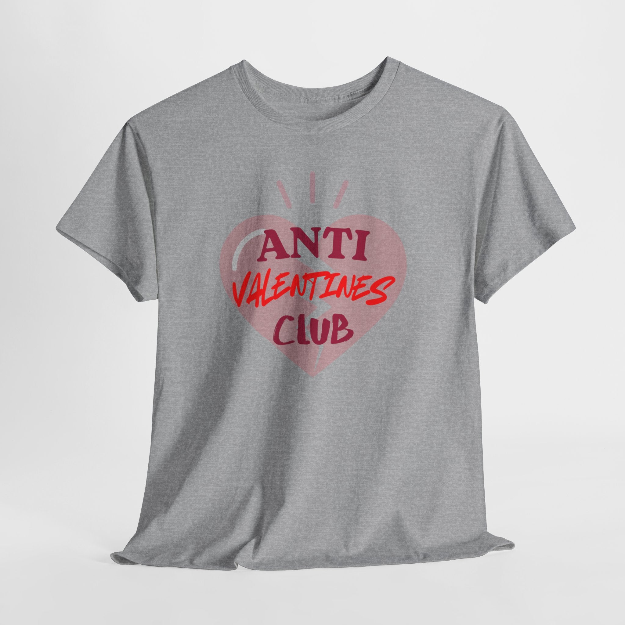 T-Shirt — Anti Valentines Day Club Heart Graphic Tee