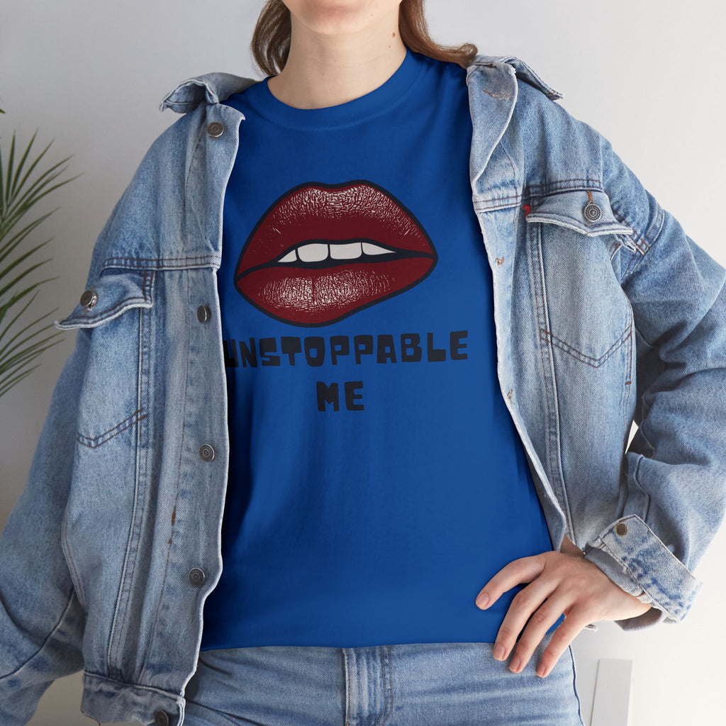 Unstoppable Me Lip Graphic Tee – Bold Red Lips Inspirational Women’s T-Shirt