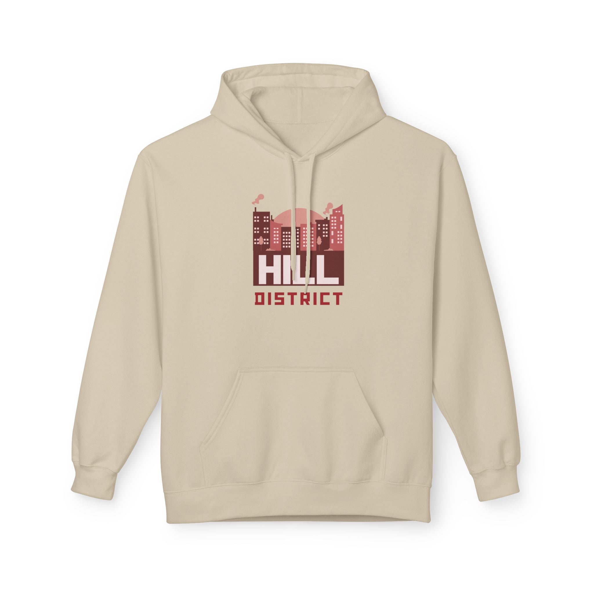 Hill District Hoodie — Vintage Cityscape Graphic Pullover